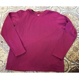 Patagonia Long Sleeve Capilene Top Womens M Pink Crew Neck Base Layer